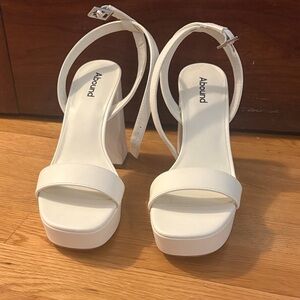 Abound Women's Cream Platform Heels